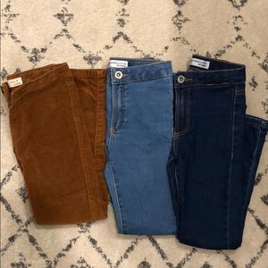 Little girls Zara pants, 2 pairs BLUE JEANS left.